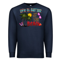 Navy life is better at the beach Premium Sweatshirt - CowhideDigitalArt