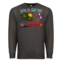 Smoke life is better at the beach Premium Sweatshirt - CowhideDigitalArt