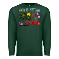 Sports Green life is better at the beach Premium Sweatshirt - CowhideDigitalArt