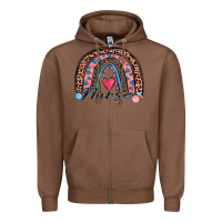 Chestnut nurse rainbow Zipper Hoodie - Zillion Design Studio