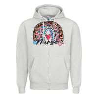 Dove Grey nurse rainbow Zipper Hoodie - Zillion Design Studio
