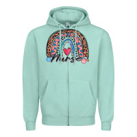 Seafoam nurse rainbow Zipper Hoodie - Zillion Design Studio