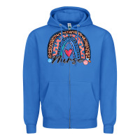 True Royal nurse rainbow Zipper Hoodie - Zillion Design Studio