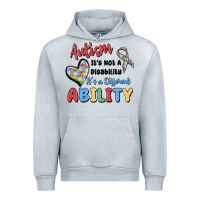 Heather Grey autism it's not a disability it's a different abil Urban Hoodie - MaliasSmallBusiness