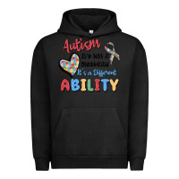 Pigment Black autism it's not a disability it's a different abil Urban Hoodie - MaliasSmallBusiness