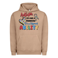 Pigment Burro autism it's not a disability it's a different abil Urban Hoodie - MaliasSmallBusiness