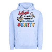 Pigment Grape Ice autism it's not a disability it's a different abil Urban Hoodie - MaliasSmallBusiness