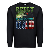 Reely Awesome Dad Premium Sweatshirt | Teevron