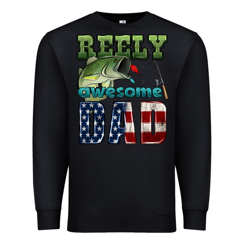 Reely Awesome Dad Premium Sweatshirt by HRA Design Shop | Teevron