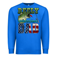 True Royal reely awesome dad Premium Sweatshirt - HRA Design Shop