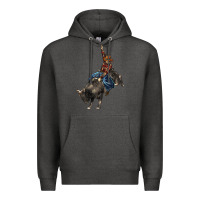 Charcoal Heather western rodeo bullfighter Premium Hoodie - BarkalooDesign