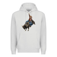 Dove Grey western rodeo bullfighter Premium Hoodie - BarkalooDesign
