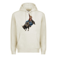 Oatmeal Heather western rodeo bullfighter Premium Hoodie - BarkalooDesign