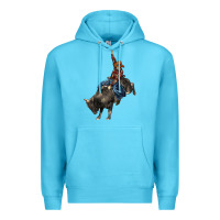 Ocean Blue western rodeo bullfighter Premium Hoodie - BarkalooDesign