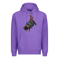Purple western rodeo bullfighter Premium Hoodie - BarkalooDesign