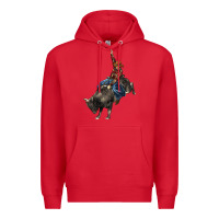 Red western rodeo bullfighter Premium Hoodie - BarkalooDesign