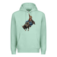 Seafoam western rodeo bullfighter Premium Hoodie - BarkalooDesign