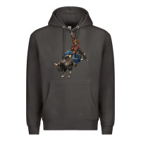 Smoke western rodeo bullfighter Premium Hoodie - BarkalooDesign