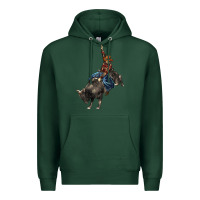 Sports Green western rodeo bullfighter Premium Hoodie - BarkalooDesign