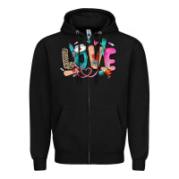 Black love nurse Zipper Hoodie - Zillion Design Studio
