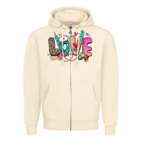 Sandshell love nurse Zipper Hoodie - Zillion Design Studio
