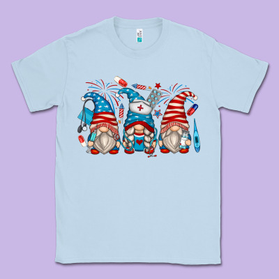 Classic Tee american nurse gnomes