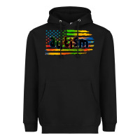 Black autism american flag Heavyweight Hoodie - Zillion Design Studio