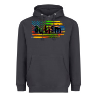 Smoke autism american flag Heavyweight Hoodie - Zillion Design Studio