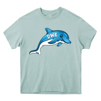 Arona dolphin dwe Heavy Core Tee - CowhideDigitalArt
