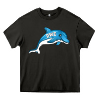 Asphalt dolphin dwe Heavy Core Tee - CowhideDigitalArt