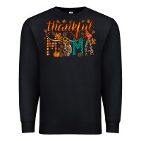 Black thankful mama longhorn Premium Sweatshirt - RacoonDesign