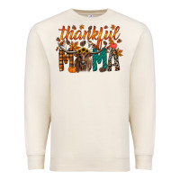Sandshell thankful mama longhorn Premium Sweatshirt - RacoonDesign