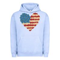 Pigment Grape Ice american heart flag Urban Hoodie - MaliasSmallBusiness