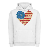 Pigment Lunar Rock american heart flag Urban Hoodie - MaliasSmallBusiness