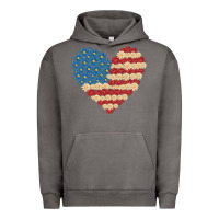 Pigment Tornado american heart flag Urban Hoodie - MaliasSmallBusiness