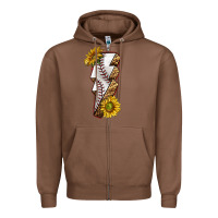 Chestnut sport baseball  lightning bolt Zipper Hoodie - texasbilliewilder