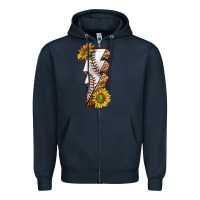 Navy sport baseball  lightning bolt Zipper Hoodie - texasbilliewilder
