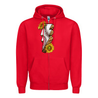 Red sport baseball  lightning bolt Zipper Hoodie - texasbilliewilder