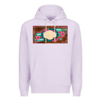 Lilac western pink flovers leopard serape   license plate template Premium Hoodie - BarkalooDesign
