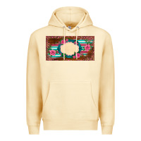 Pina Colada western pink flovers leopard serape   license plate template Premium Hoodie - BarkalooDesign
