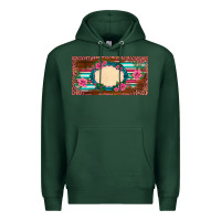 Sports Green western pink flovers leopard serape   license plate template Premium Hoodie - BarkalooDesign