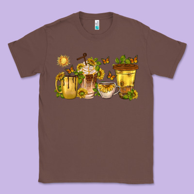 Classic Tee sunflower coffee cups