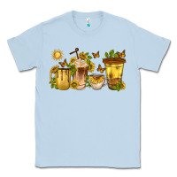 Dusty Blue sunflower coffee cups Classic Tee - texasbilliewilder