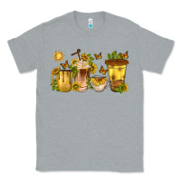 Heather Grey sunflower coffee cups Classic Tee - texasbilliewilder