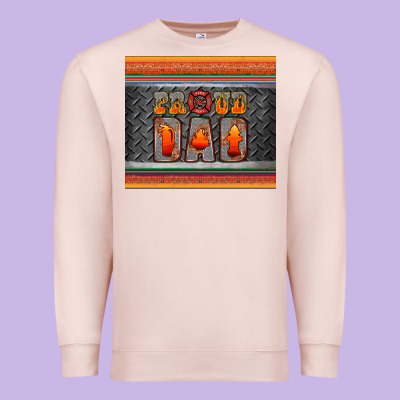 Proud Dadtumbler Premium Sweatshirt Designed By Hra Design Shop