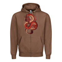 Chestnut red dragon Zipper Hoodie - RanaPortraitStore