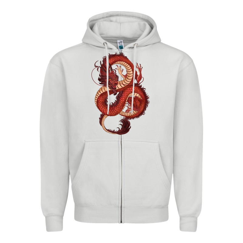 Red Dragon Zipper Hoodie by RanaPortraitStore | Teevron