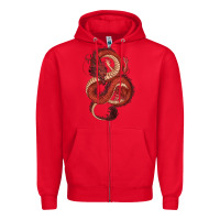 Red red dragon Zipper Hoodie - RanaPortraitStore