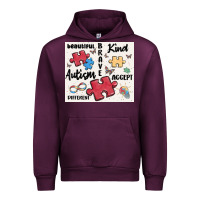 Mauve Wine autism Urban Hoodie - MaliasSmallBusiness