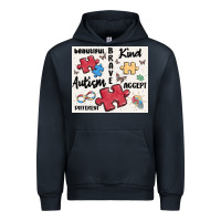 Navy autism Urban Hoodie - MaliasSmallBusiness